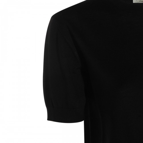 BLACK WOOL KNITWEAR