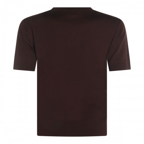 BROWN WOOL KNITWEAR