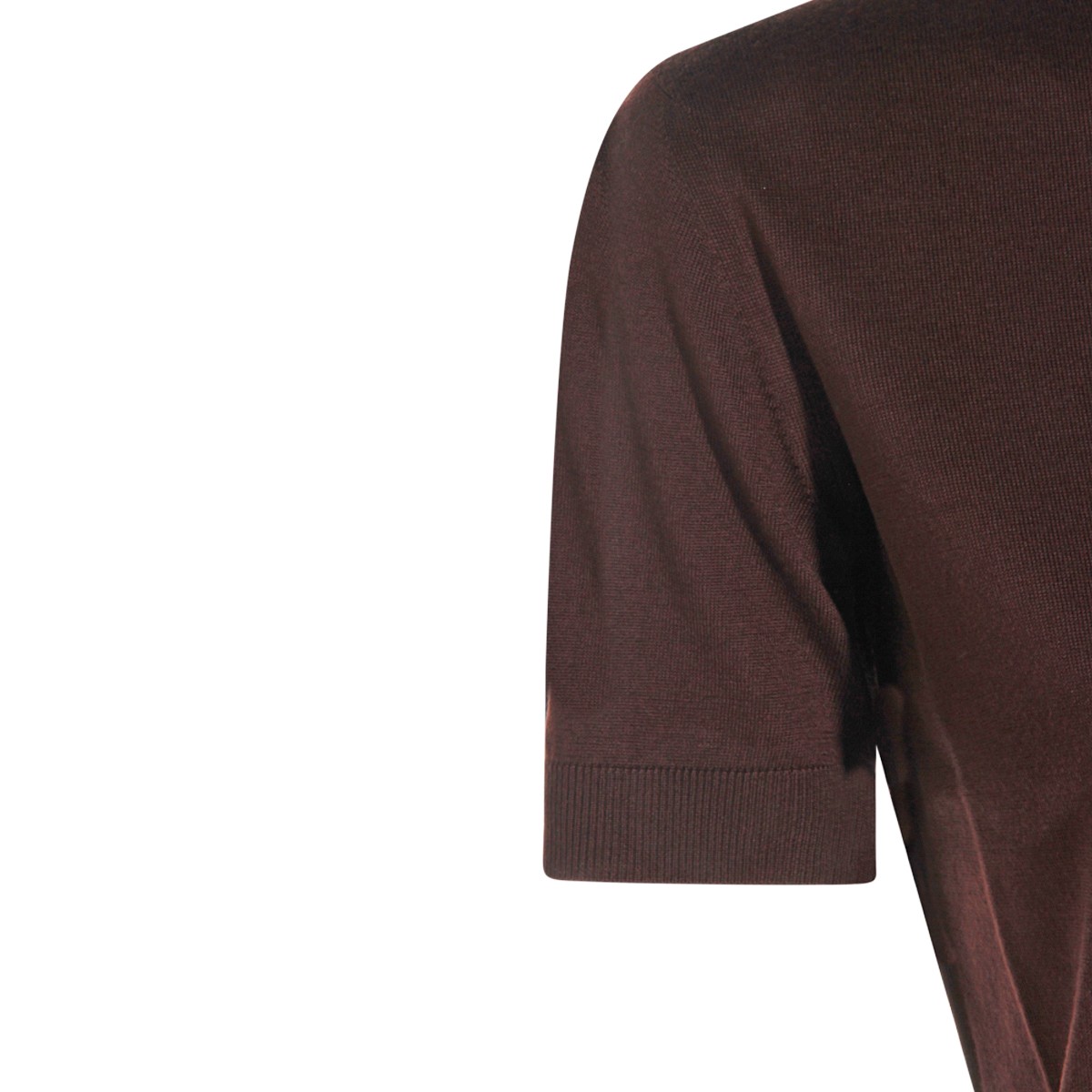 BROWN WOOL KNITWEAR