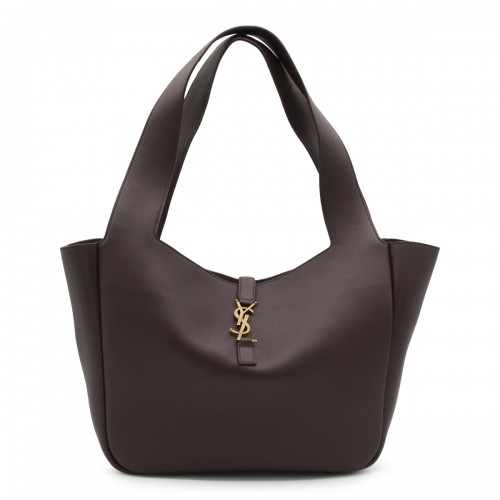 DARK BROWN LEATHER LE 5 A 7 BEA TOTE BAG