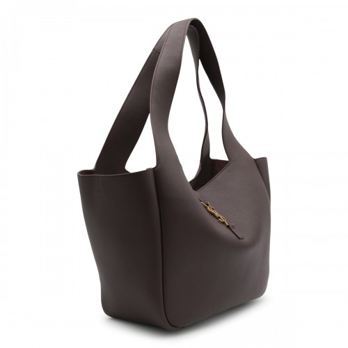DARK BROWN LEATHER LE 5 A 7 BEA TOTE BAG