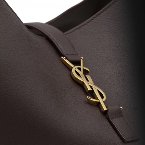 DARK BROWN LEATHER LE 5 A 7 BEA TOTE BAG