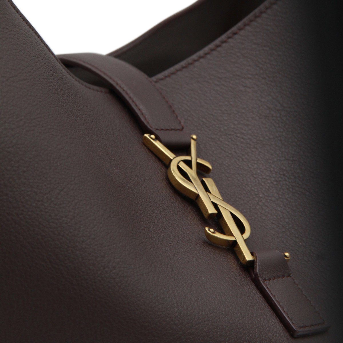 DARK BROWN LEATHER LE 5 A 7 BEA TOTE BAG DARK BROWN LEATHER LE 5 A 7 BEA TOTE BAG