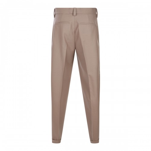 BEIGE WOOL SAVONA PANTS