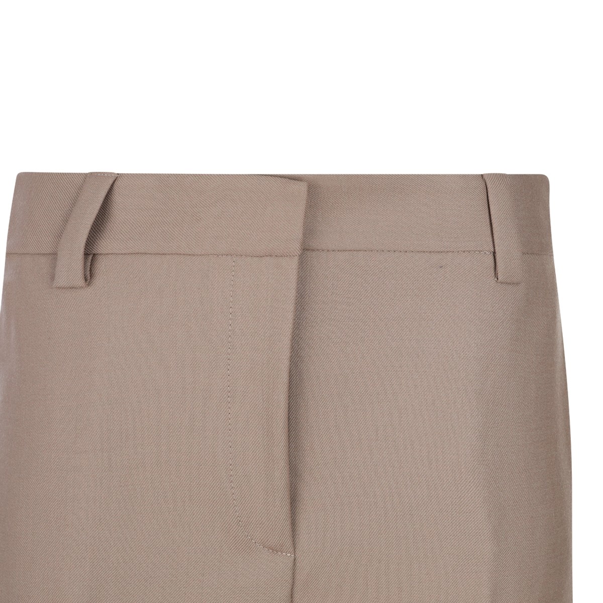 BEIGE WOOL SAVONA PANTS
