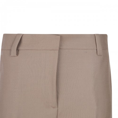 BEIGE WOOL SAVONA PANTS