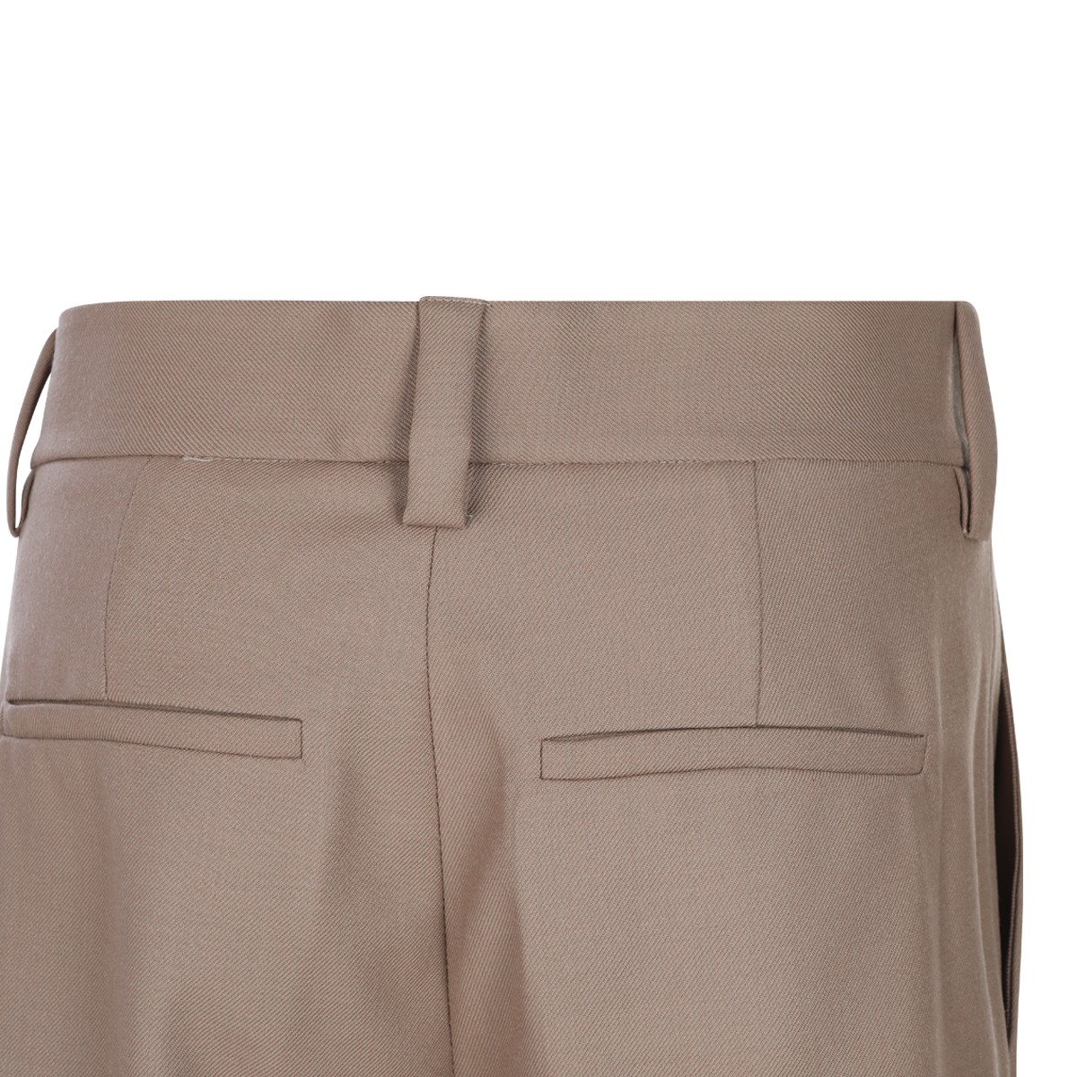 BEIGE WOOL SAVONA PANTS