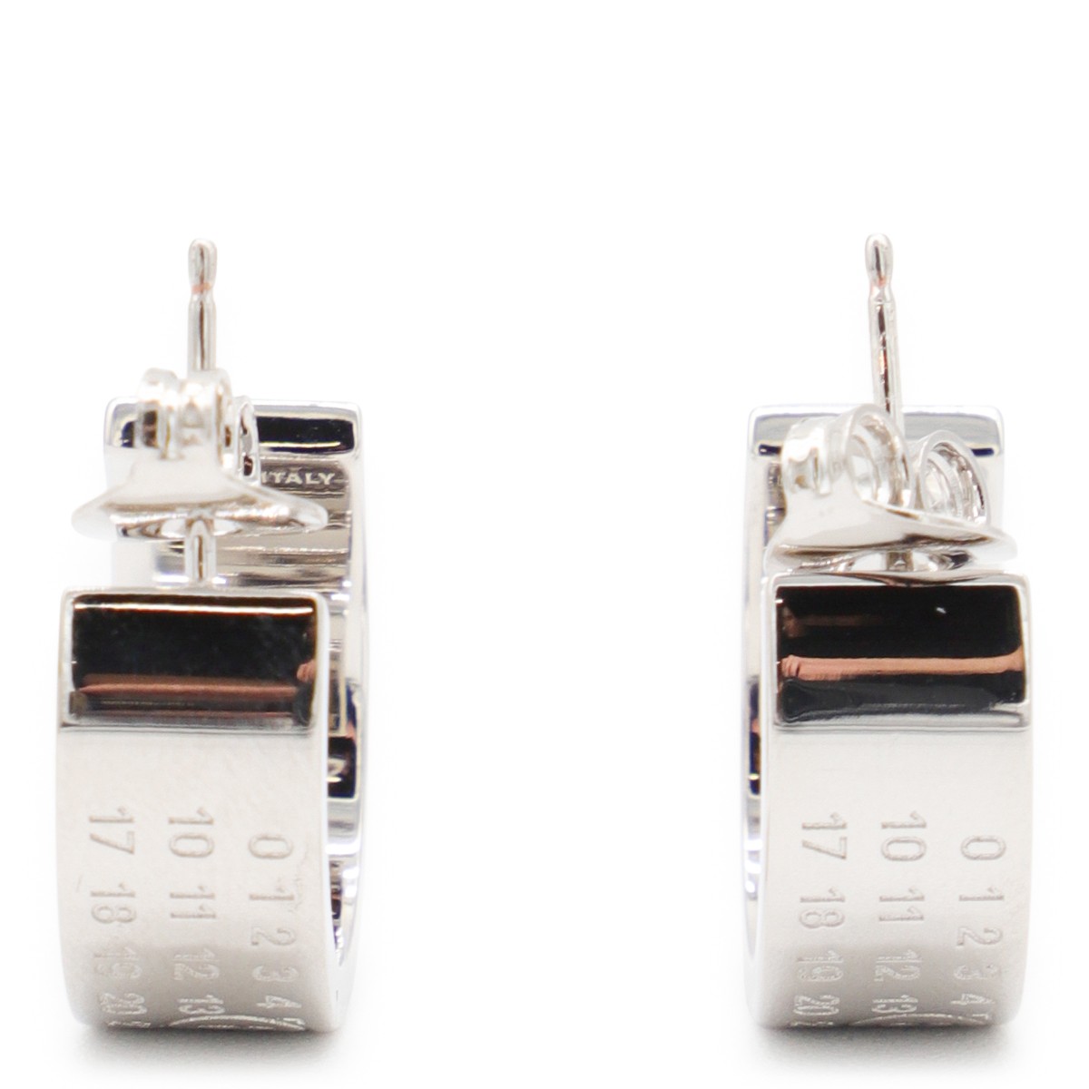 SILVER METAL EARRINGS