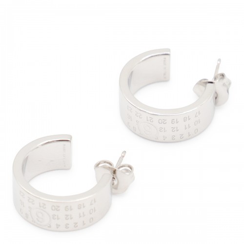 SILVER METAL EARRINGS