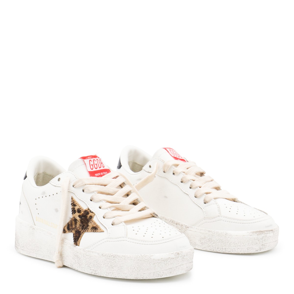 WHITE LEATHER BALLSTAR 2 SNEAKERS WHITE LEATHER BALLSTAR 2 SNEAKERS