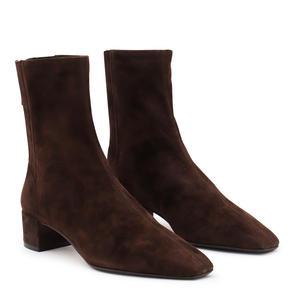 BROWN LEATHER SAINT HONORE 35 BOOTS BROWN LEATHER SAINT HONORE 35 BOOTS
