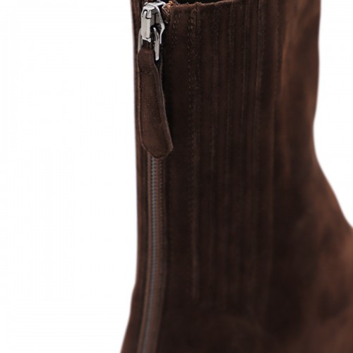 BROWN LEATHER SAINT HONORE 35 BOOTS