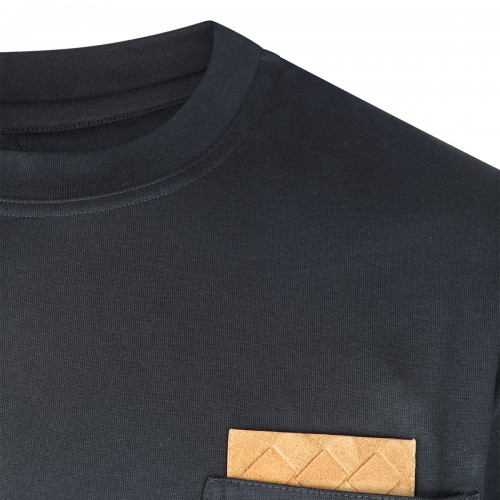 BLACK COTTON T-SHIRT