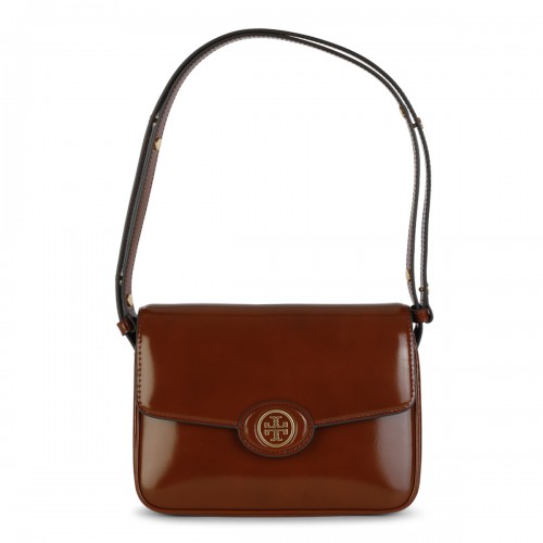 BROWN LEATHER SHOULDER BAG