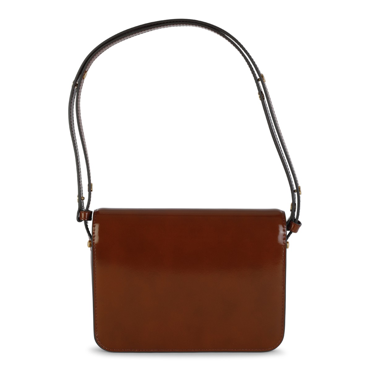 BROWN LEATHER SHOULDER BAG