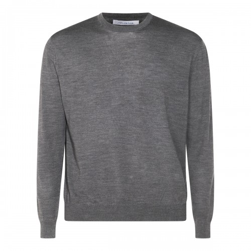 GREY WOOL KNITWEAR