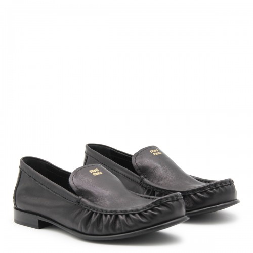 BLACK LEATHER LOAFERS 2
