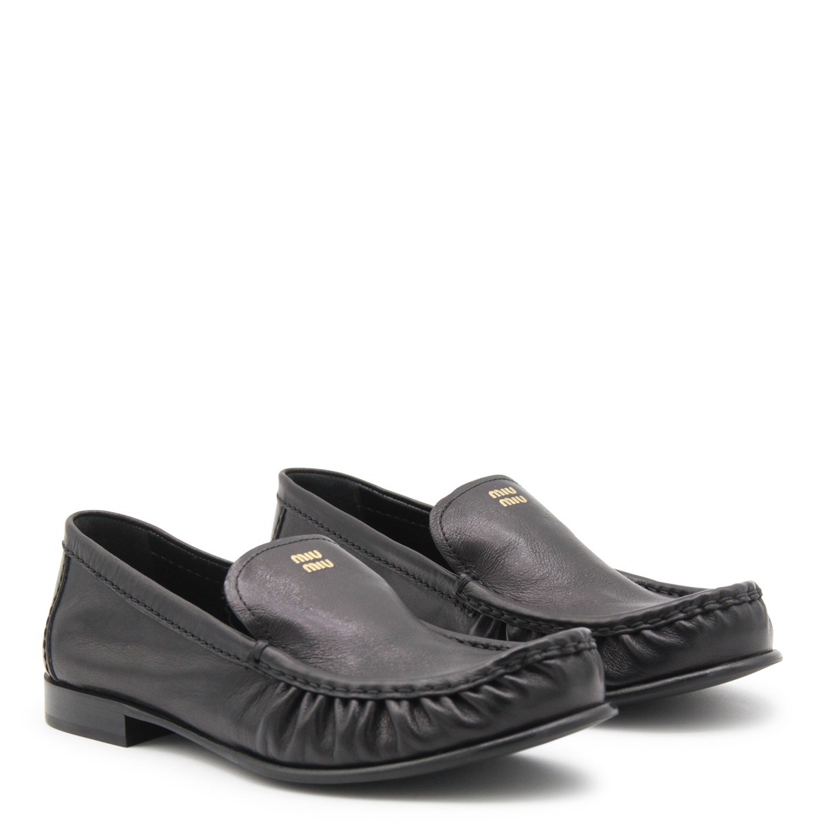 BLACK LEATHER LOAFERS BLACK LEATHER LOAFERS
