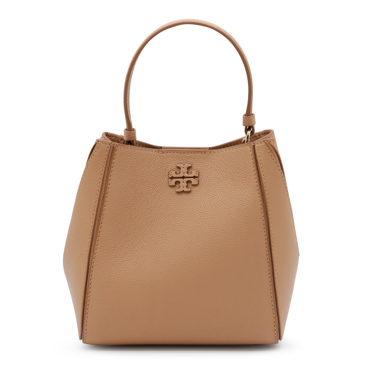 BROWN LEATHER MCGRAW SMALL SATCHEL