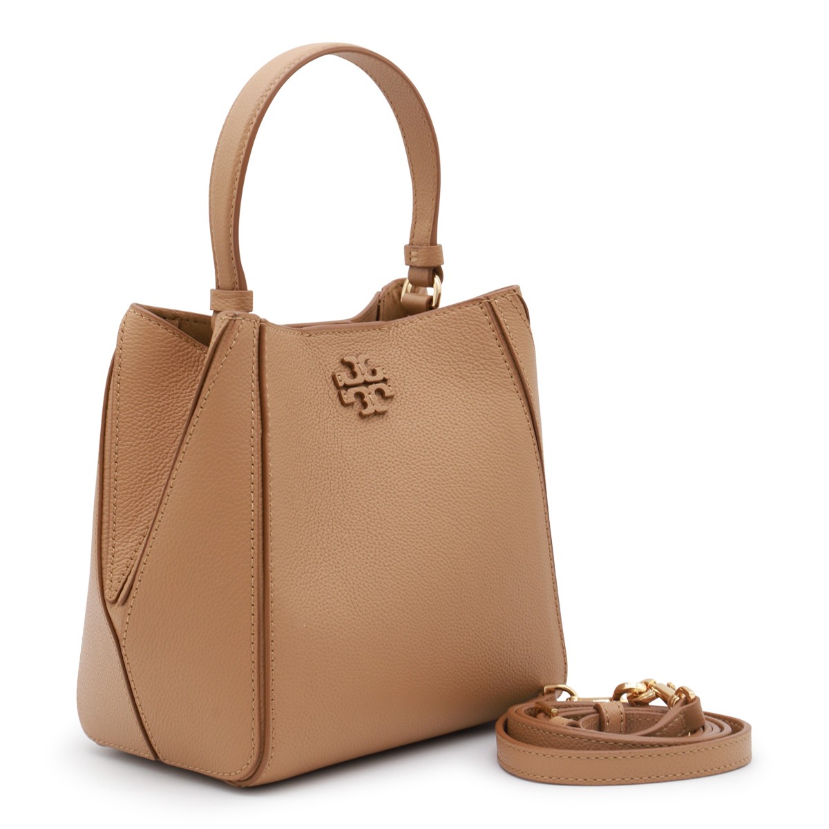 BROWN LEATHER MCGRAW SMALL SATCHEL