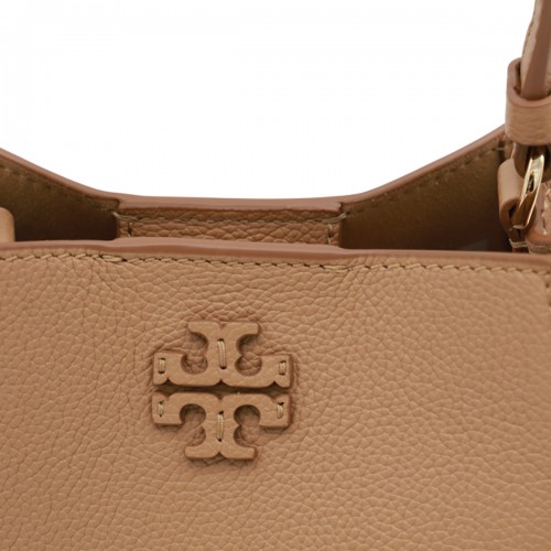 BROWN LEATHER MCGRAW SMALL SATCHEL