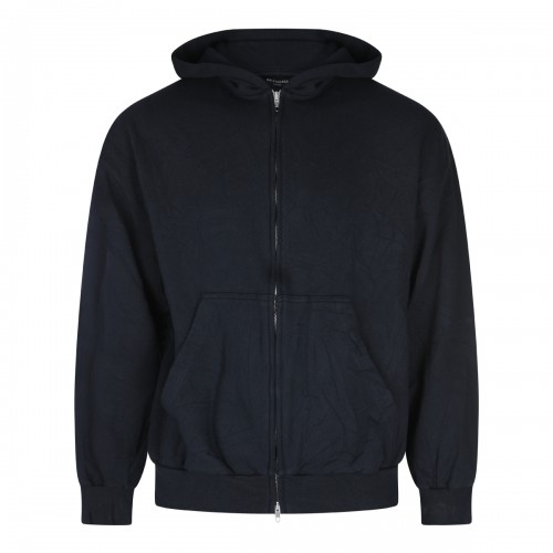 BLACK COTTON SWEATSHIRT