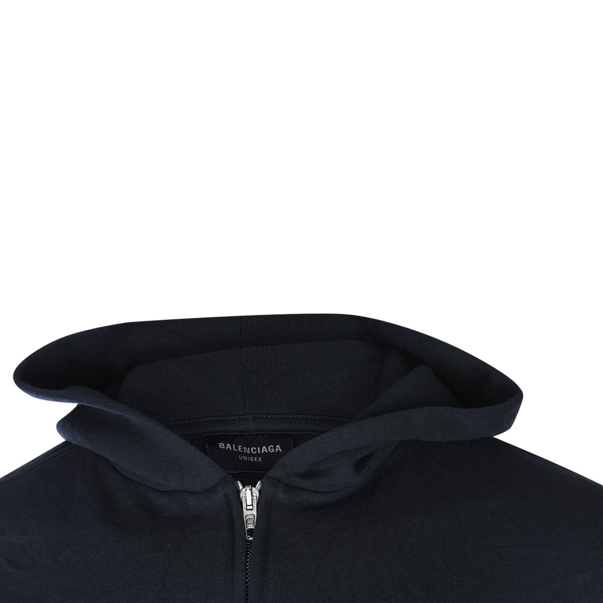 BLACK COTTON SWEATSHIRT