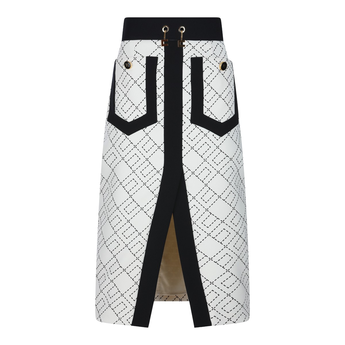 BLACK AND WHITE SKIRT