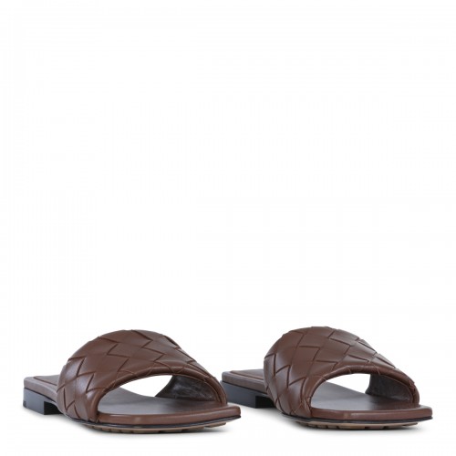 BROWN LEATHER SANDALS