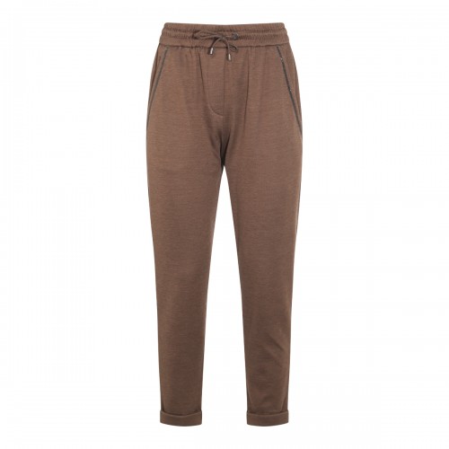 BROWN COTTON PANTS