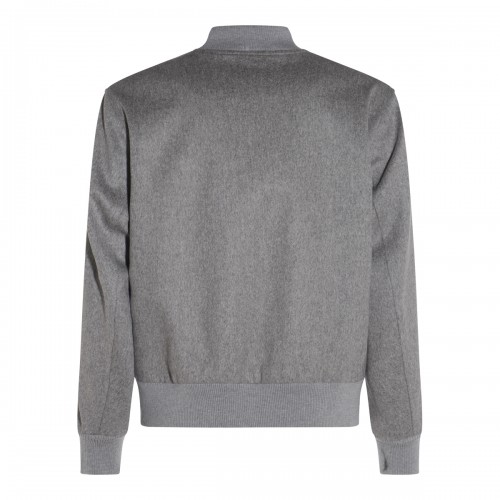 GREY WOOL CASUAL JACKET