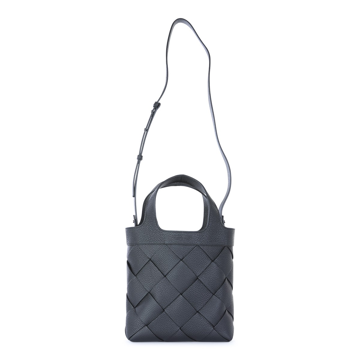 BLACK LEATHER DIAGO SMALL BAG