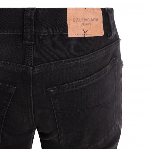 BLACK COTTON JEANS