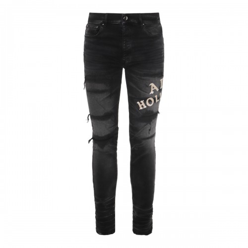 BLACK COTTON JEANS
