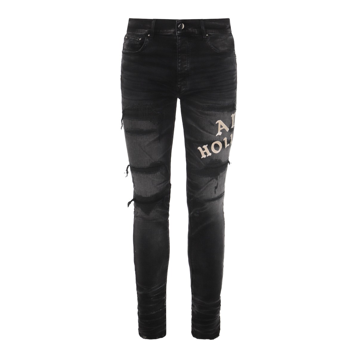 BLACK COTTON JEANS