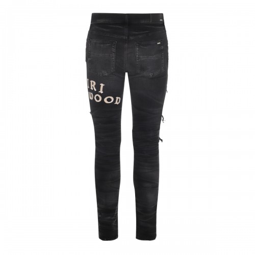 BLACK COTTON JEANS