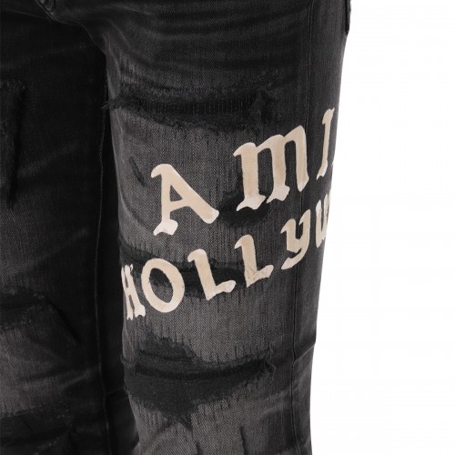 BLACK COTTON JEANS