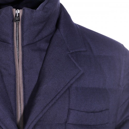 DARK BLUE DOWN JACKET