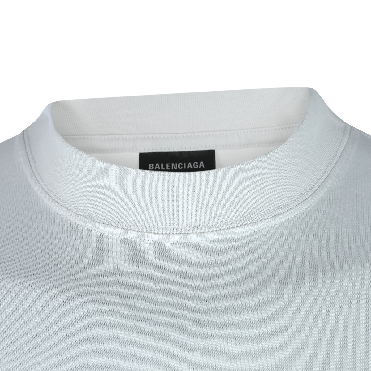 WHITE COTTON T-SHIRT