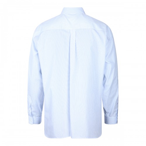 WHITE AND BLUE COTTON SHIRT 2