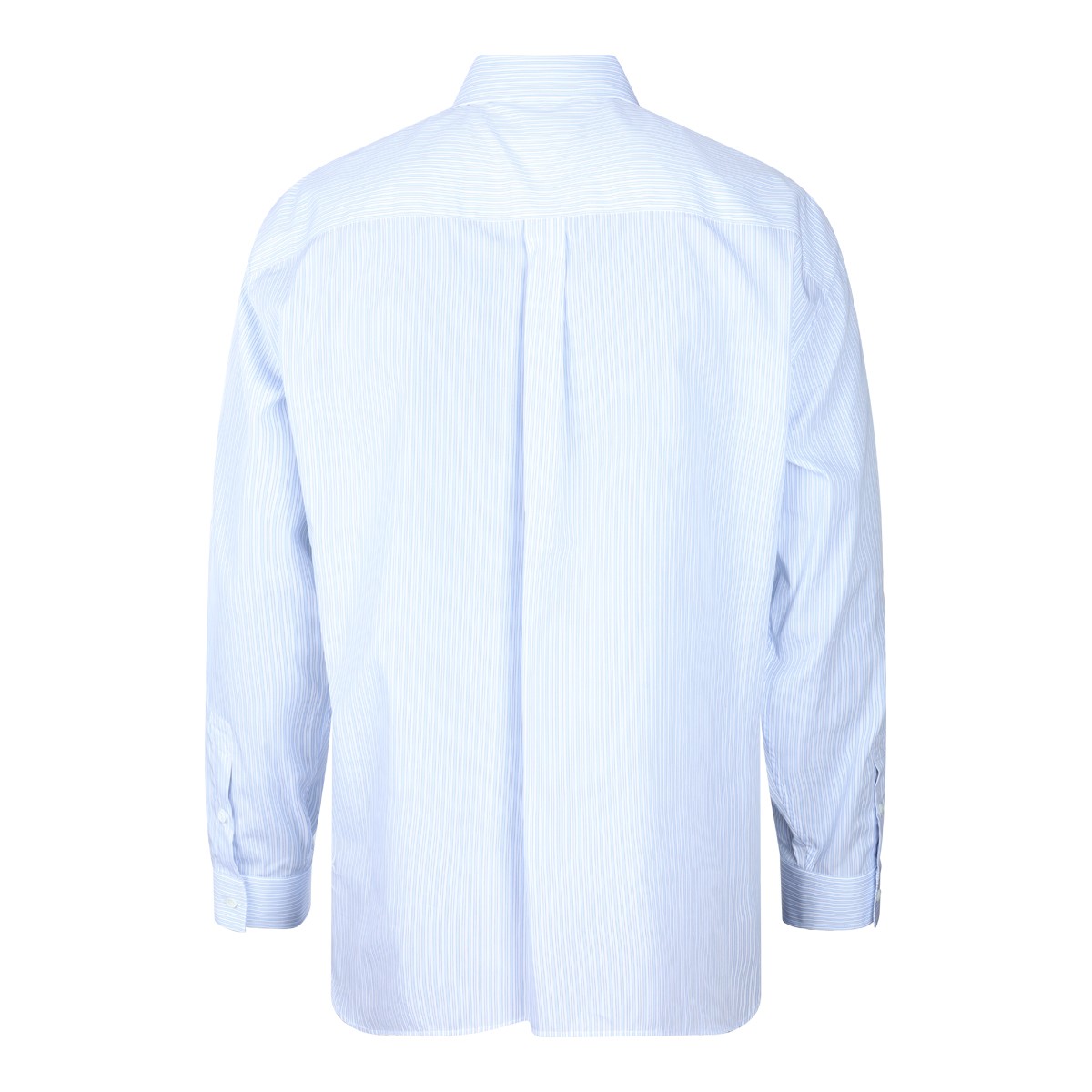 WHITE AND BLUE COTTON SHIRT