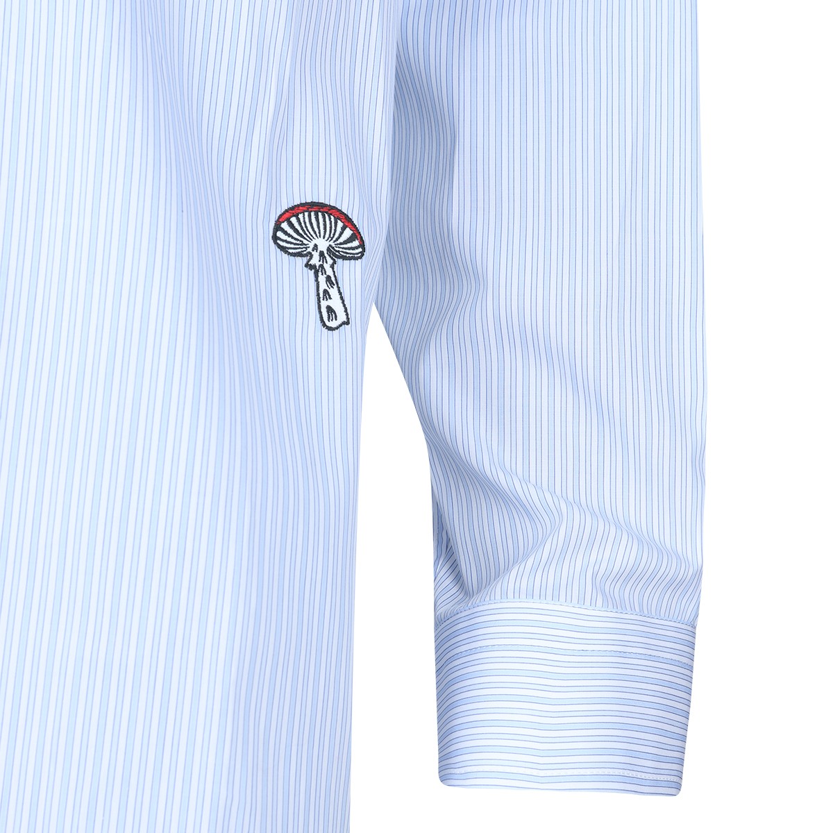 WHITE AND BLUE COTTON SHIRT