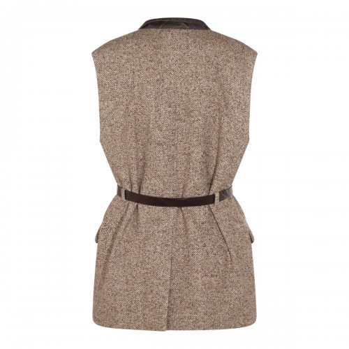 BROWN COTTON BLAZER 2