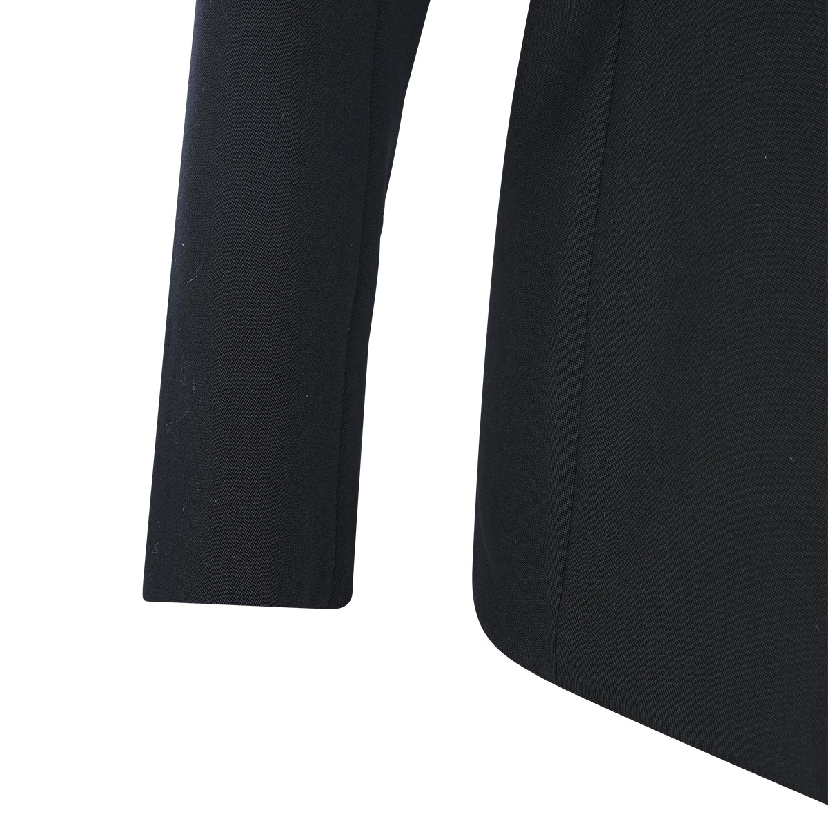 BLACK WOOL CASUAL JACKET