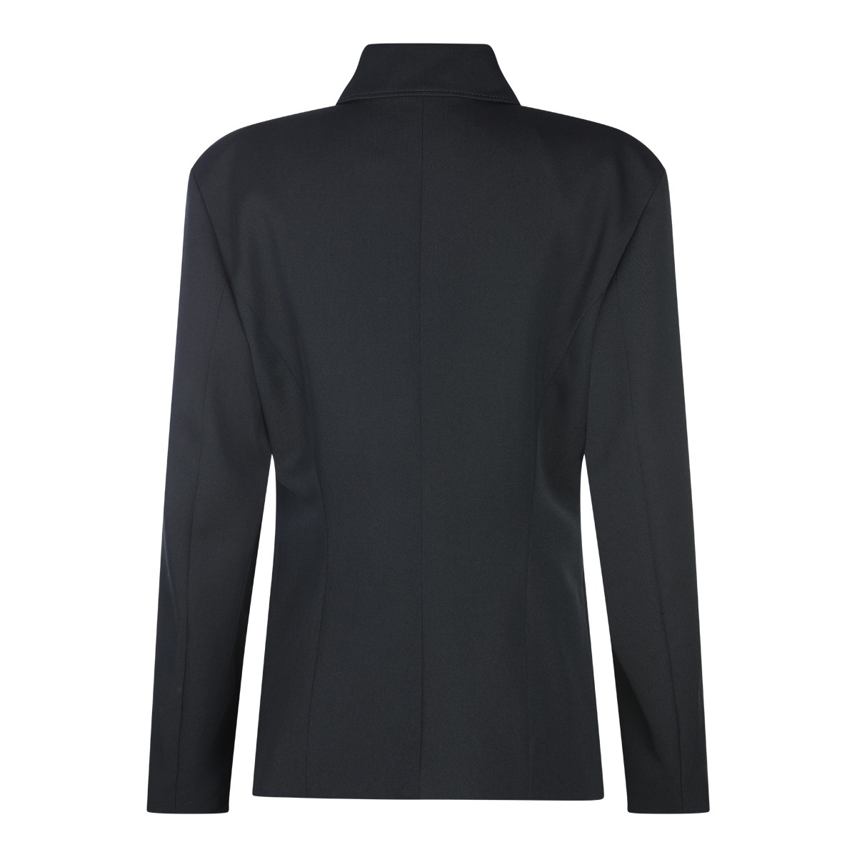 BLACK WOOL CASUAL JACKET