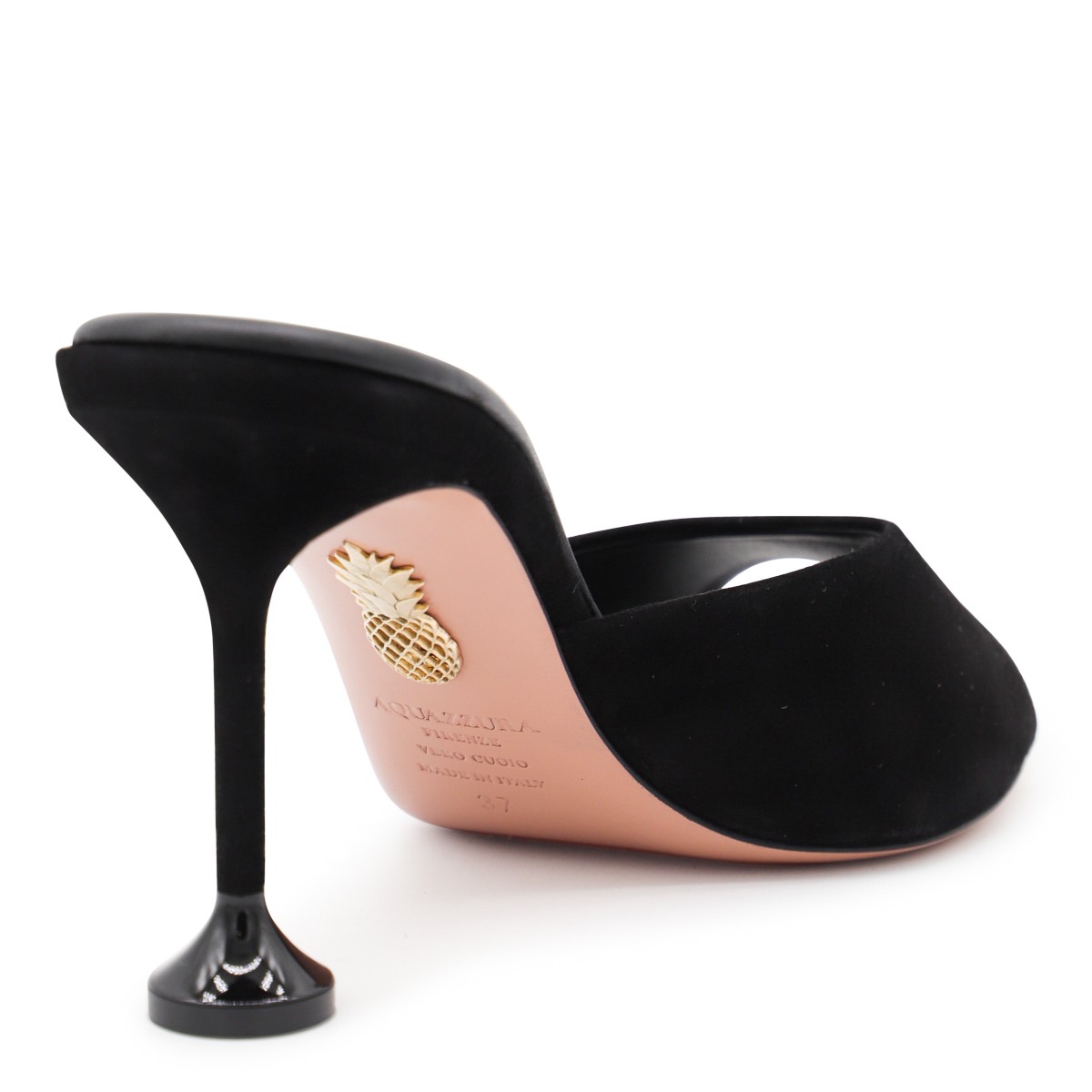 BLACK LEATHER BISOUS 85 SANDALS BLACK LEATHER BISOUS 85 SANDALS