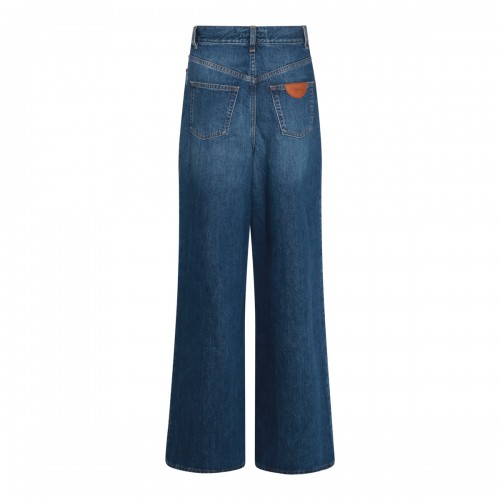 BLUE COTTON DENIM JEANS 2