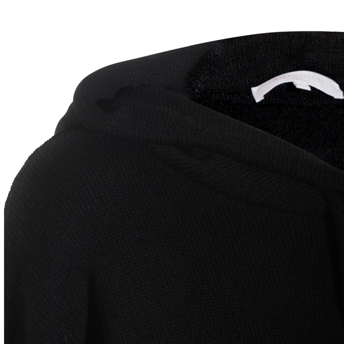 BLACK WOOL MANLIO SWEATSHIRT