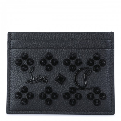 BLACK LEATHER KIOS CARD HOLDER