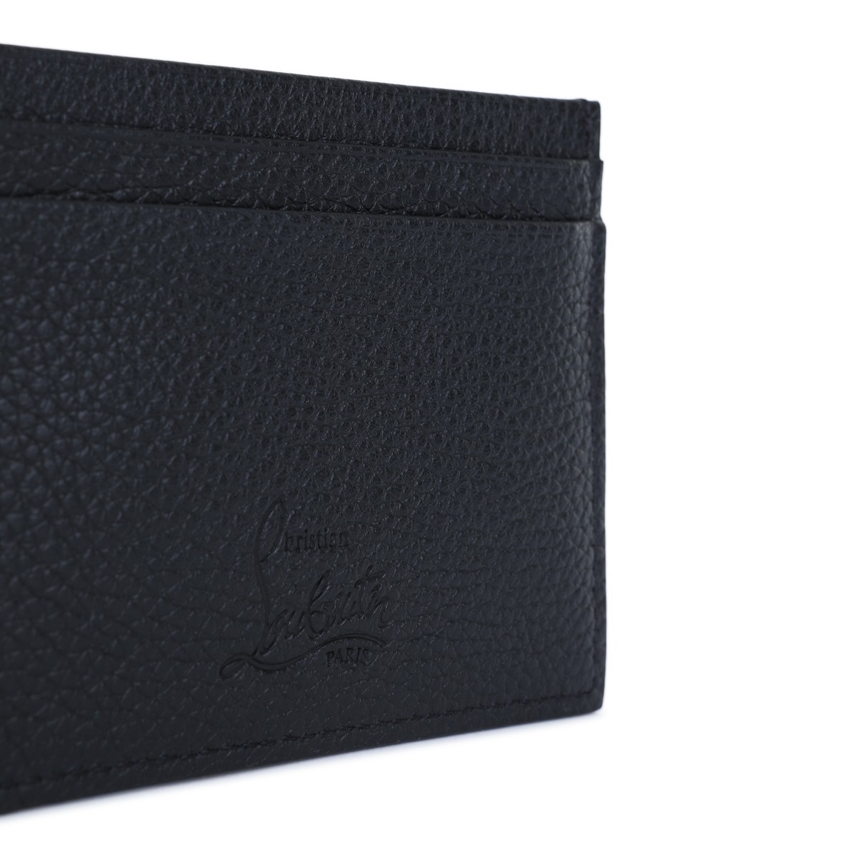 BLACK LEATHER KIOS CARD HOLDER